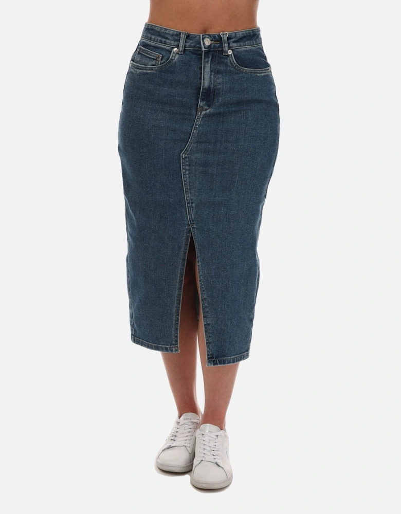 Womens Siri Denim Skirt