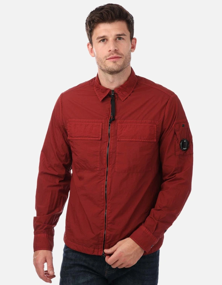 Mens Tayon L Ziped Shirt - Taylon L Chrome Lens Overshirt
