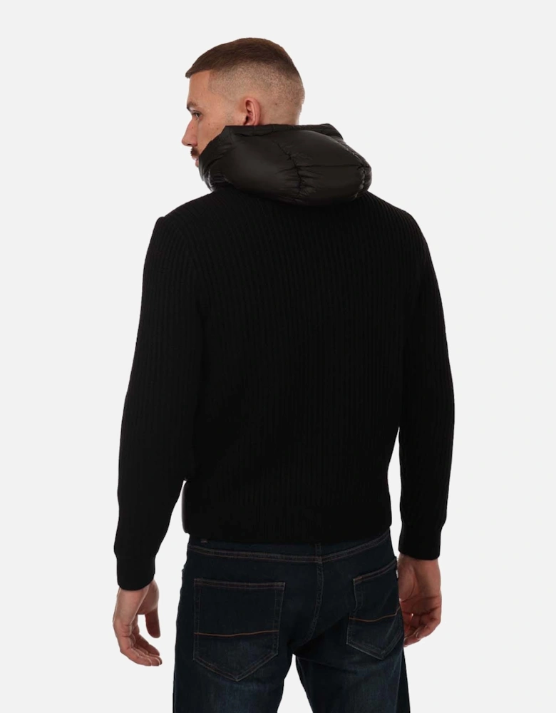 Mens Merino & Nylon Mixed Goggle Jacket - Merino Goggle Knit Jacket