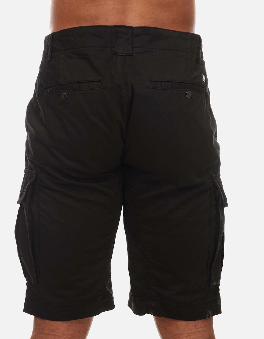 Mens Stretch Sateen Cargo Shorts