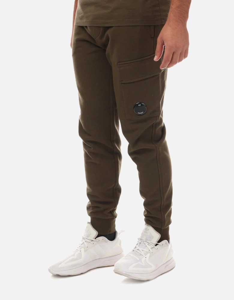 Mens Diagonal Raised Fleece Cargo Sweatpants