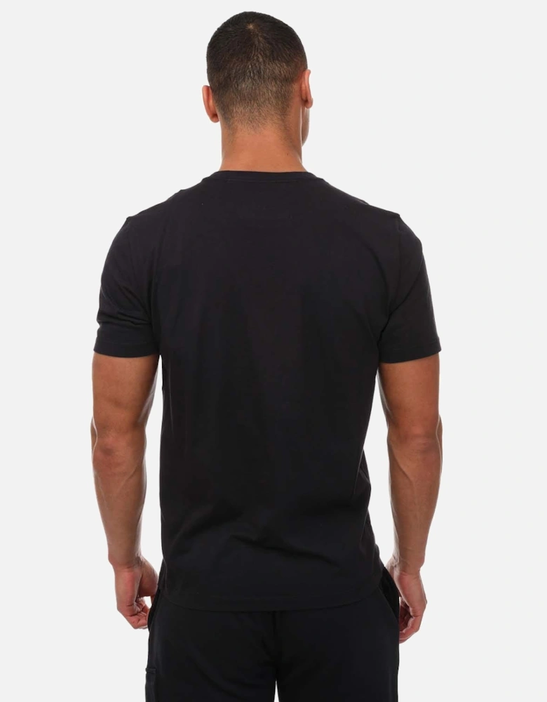 Mens 30/1 Jersey Label Logo T-Shirt