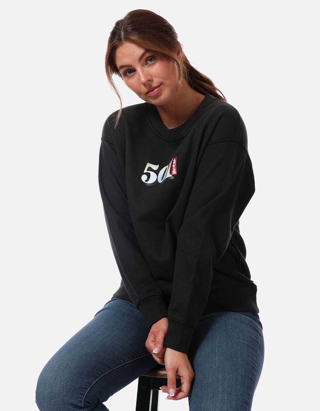 Womens Graphic Standard Crew Sweatshirt