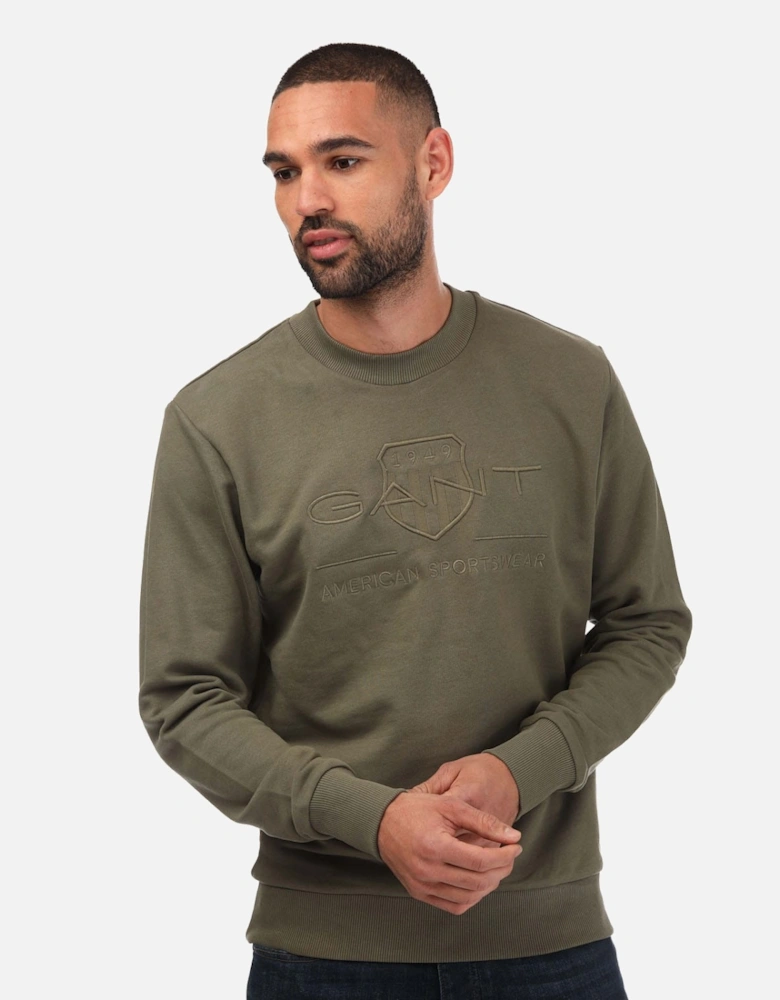 Mens Tonal Archive Crew Neck Sweatshirt