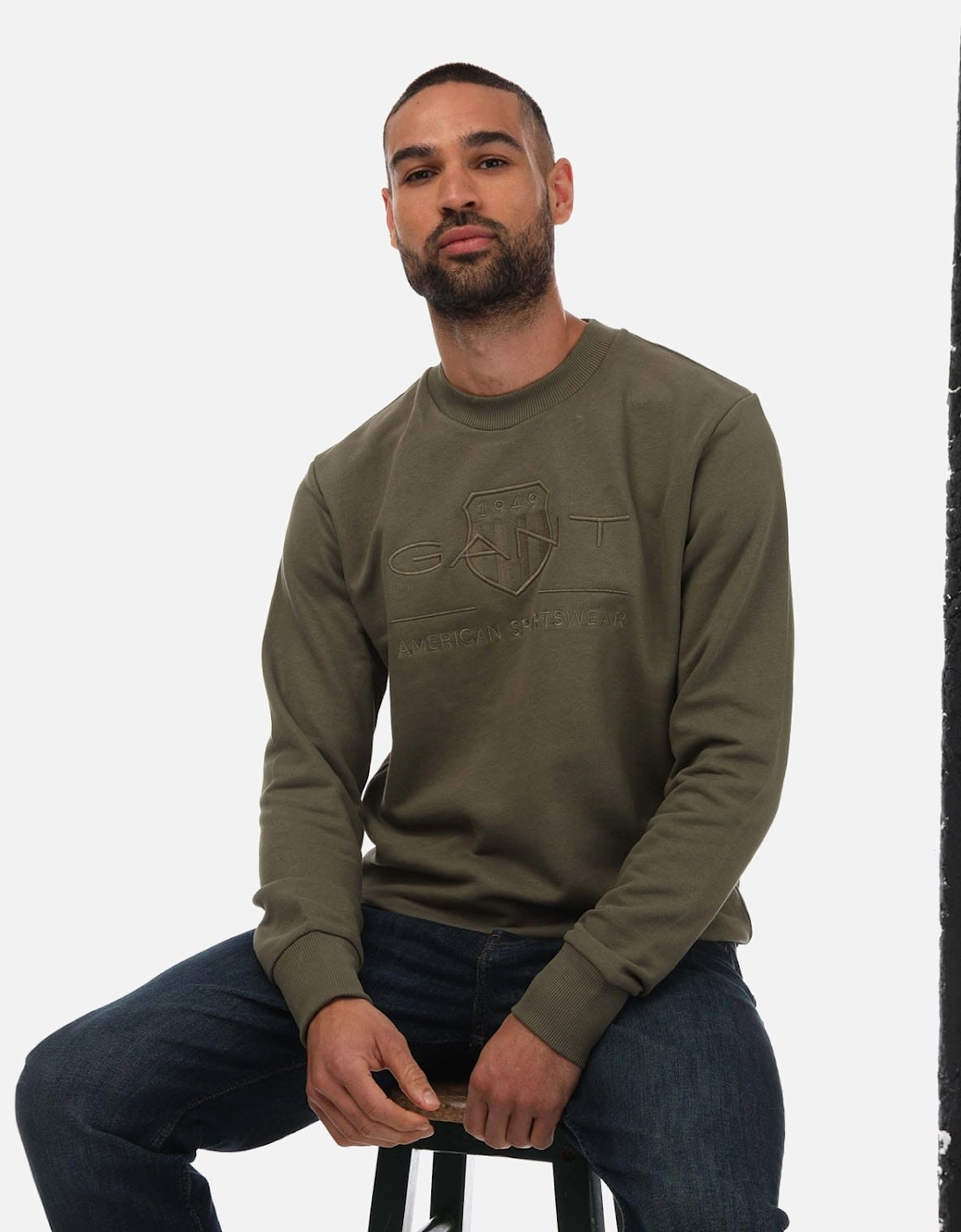 Mens Tonal Archive Crew Neck Sweatshirt