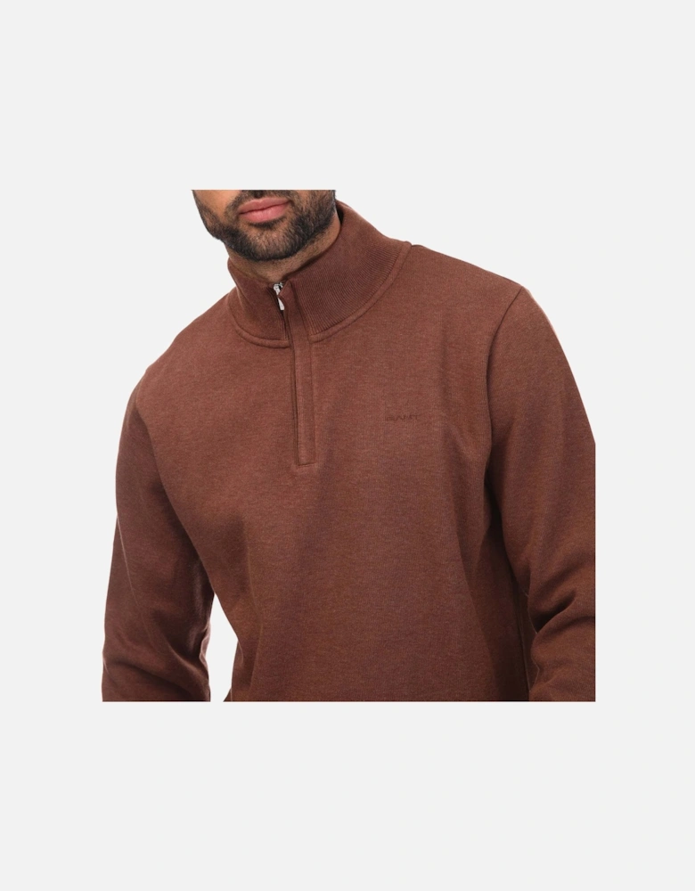 Mens Sacker Rib Half-Zip Sweatshirt