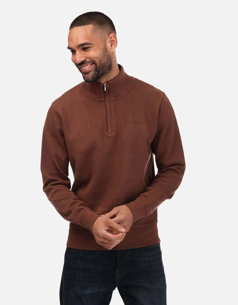 Mens Sacker Rib Half-Zip Sweatshirt