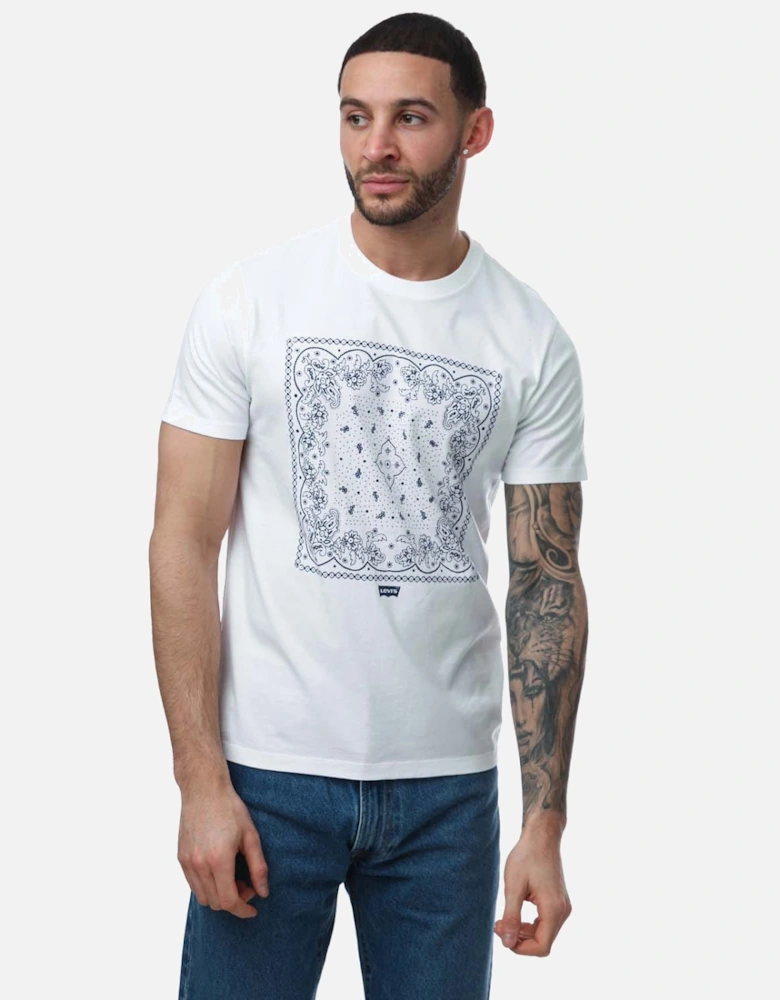 Mens Bandana Graphic Crewneck T-Shirt