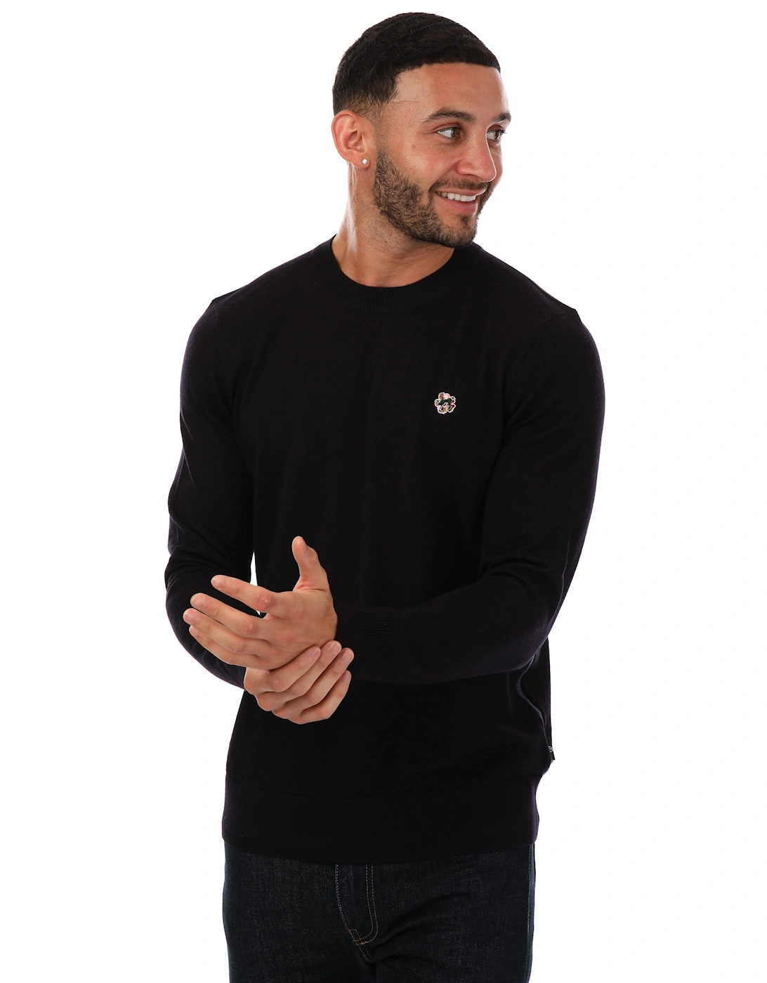 Cardiff Merino Wool Crewneck Sweater - Mens Cardiff Core Knit Jumper