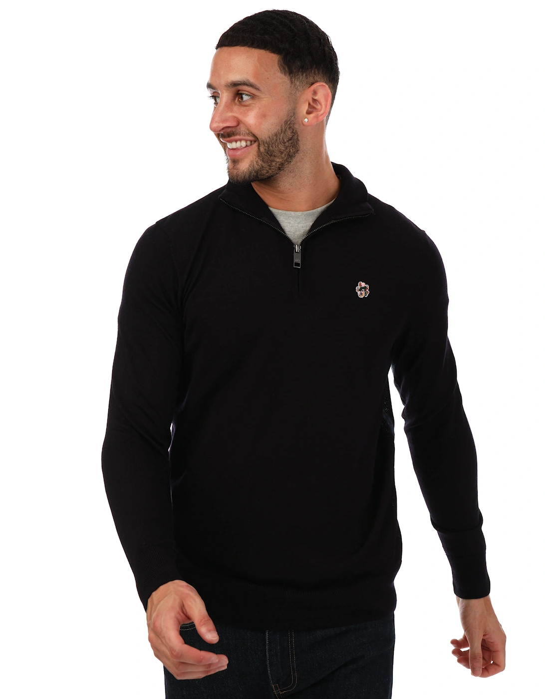 Mens Tooting Core Half Zip Knit - Tooting Half-Zip Sweatshirt