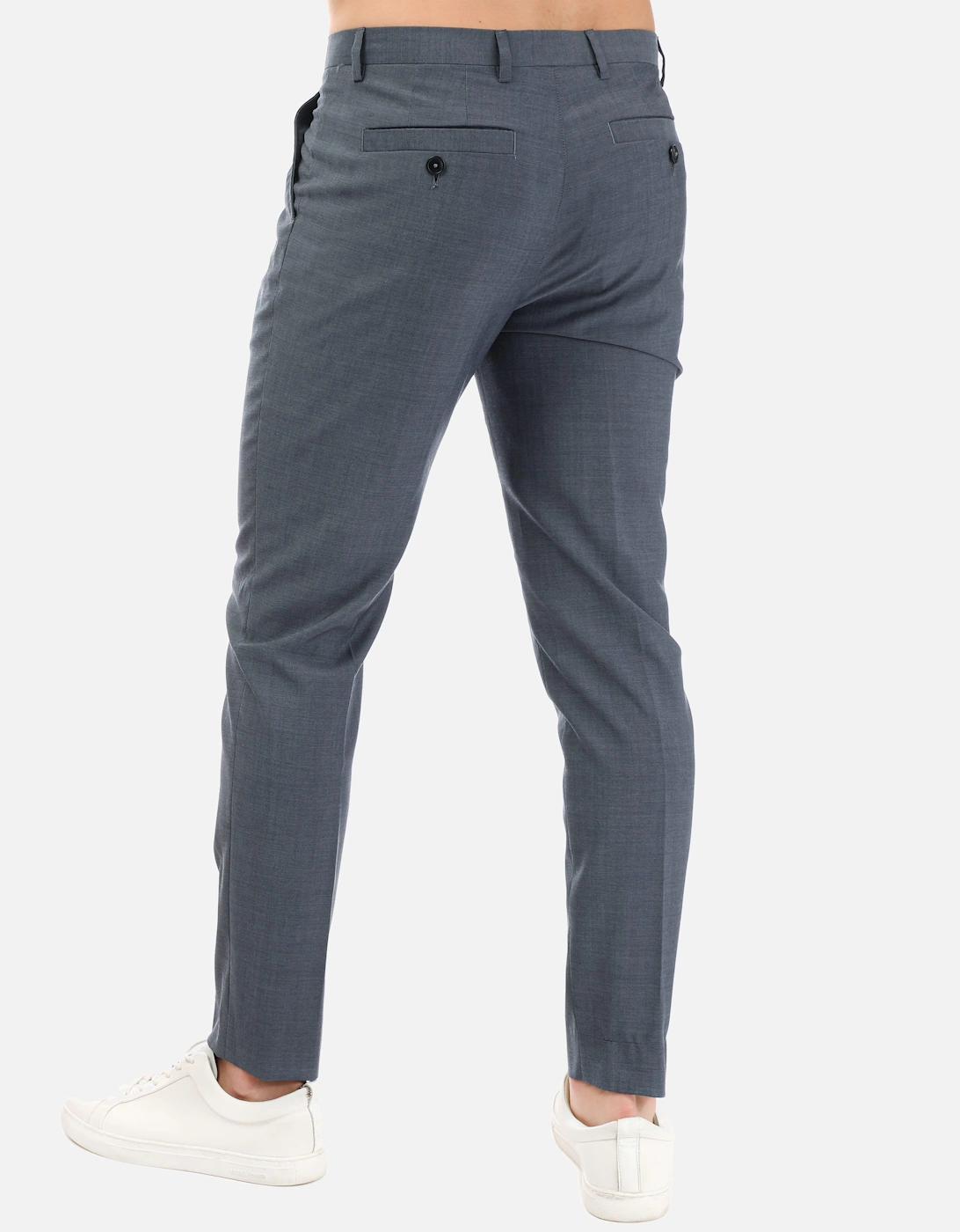 Mens Aller Slim Fit Mohair Look Trousers