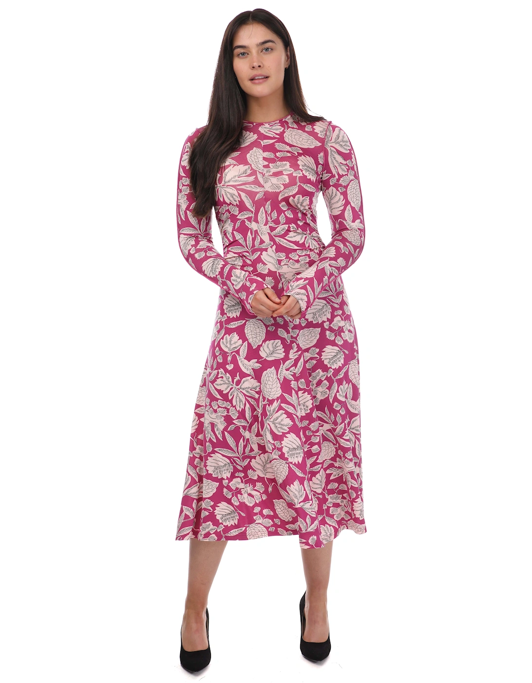 Ted Baker Women's Aloria Skimming Midi Dress - Pink - Size: 8