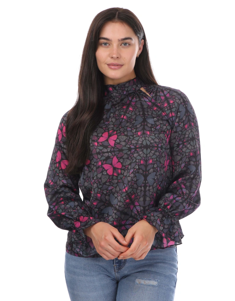 Heiydii High Neck Blouse