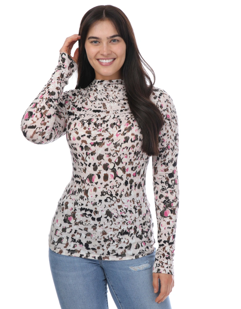 Eyleen Twist Neck Fitted Top