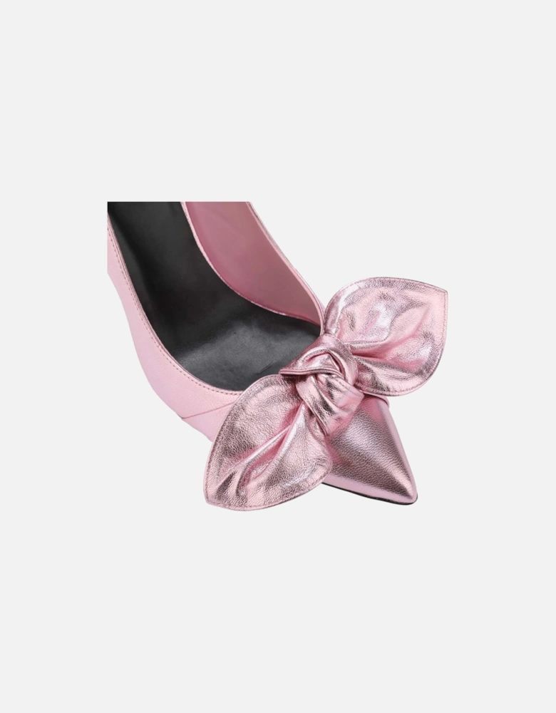 Ryal 100mm Metallic Bow Court Shoes