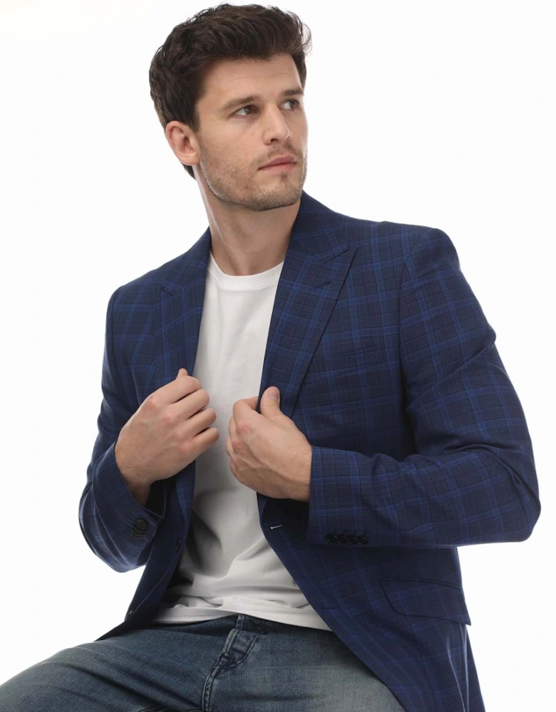 Apolloj Slim Fit Wool Silk Blazer Jacket