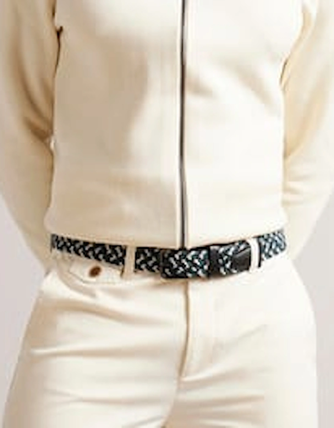 Ted Baker Men's Stretch Woven Elastic Belt - Black - Size: S/M