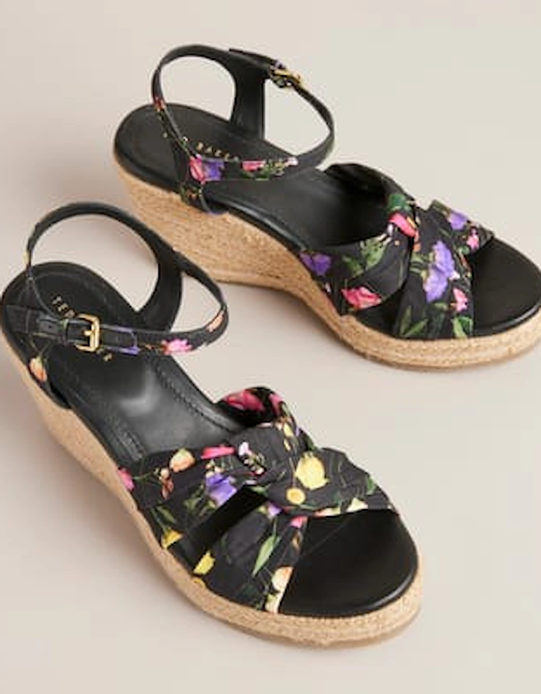 Cardone Floral Espadrille Platform Sandals