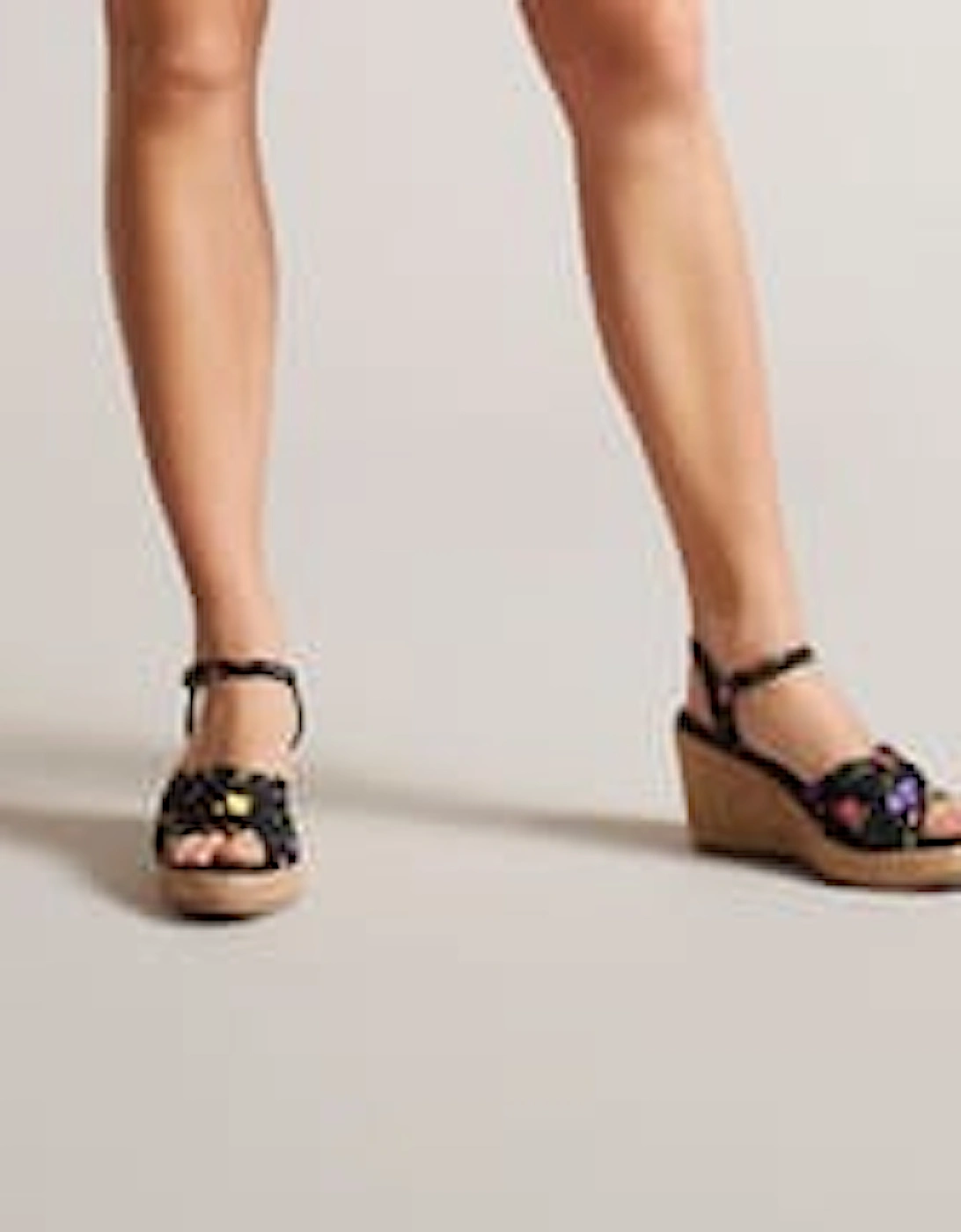 Cardone Floral Espadrille Platform Sandals