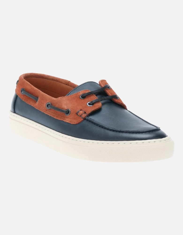 Euenb Leather & Suede Boat Shoes