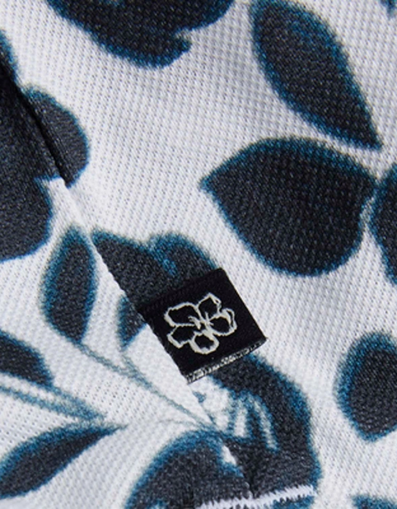 Baskets Floral Allover Print Polo