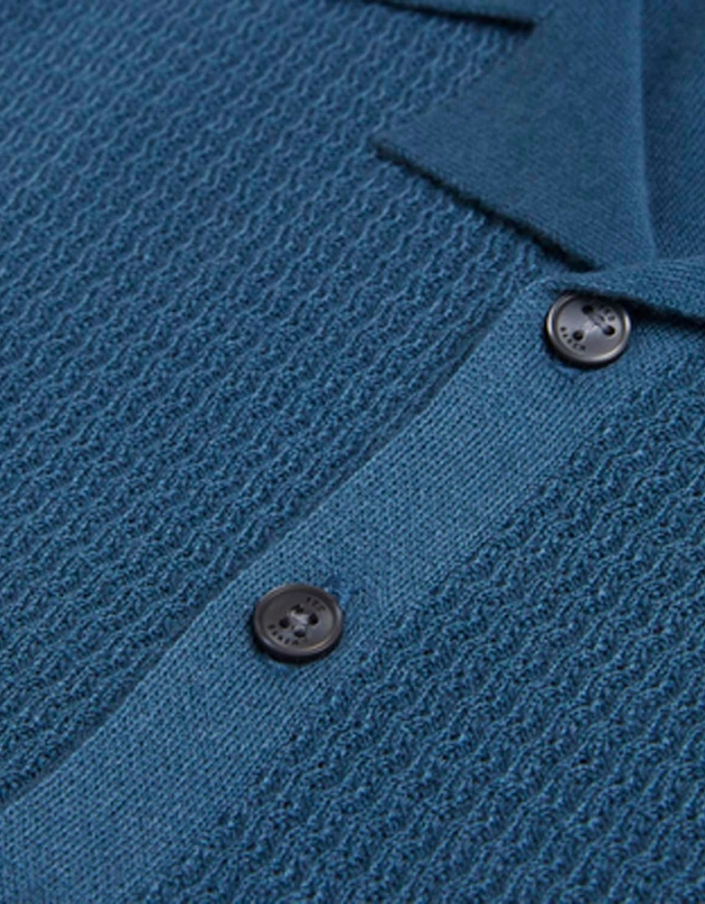 Adio Textured Front Polo Shirt