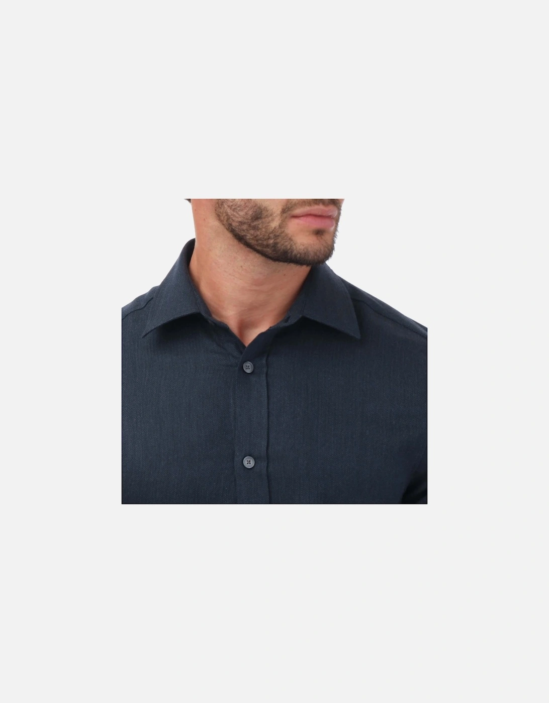 Crotone Long Sleeve Herringbone Shirt