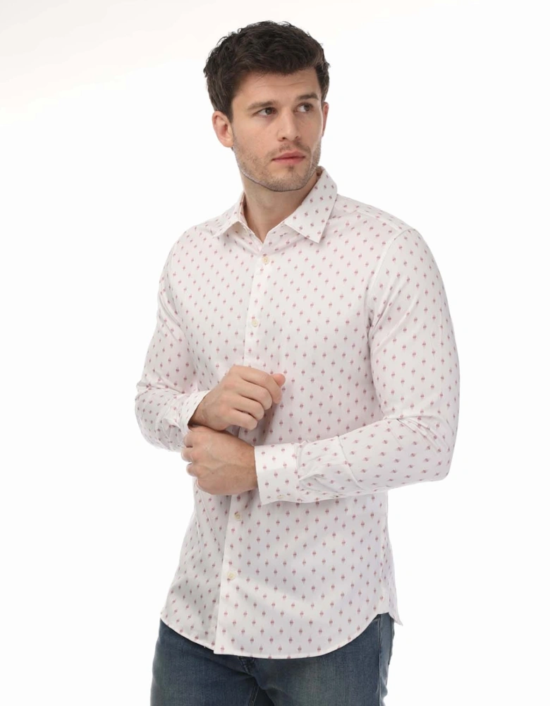 Ardea Long Sleeve Geo Print Shirt