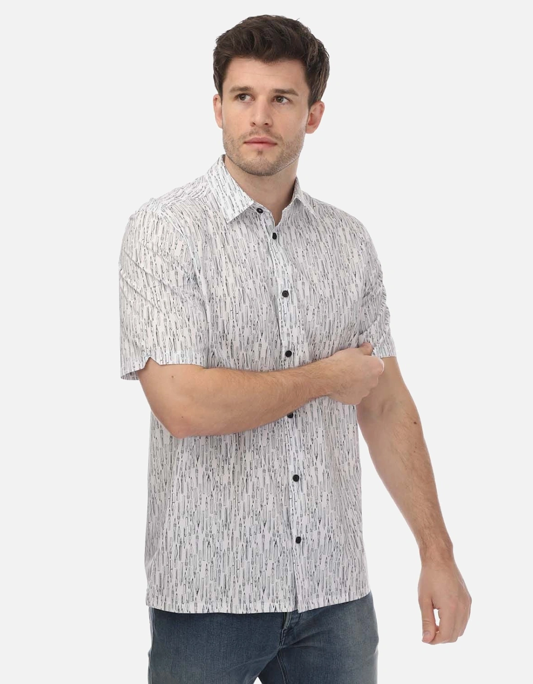 Rieti Novelty Pen Print Shirt, 5 of 4