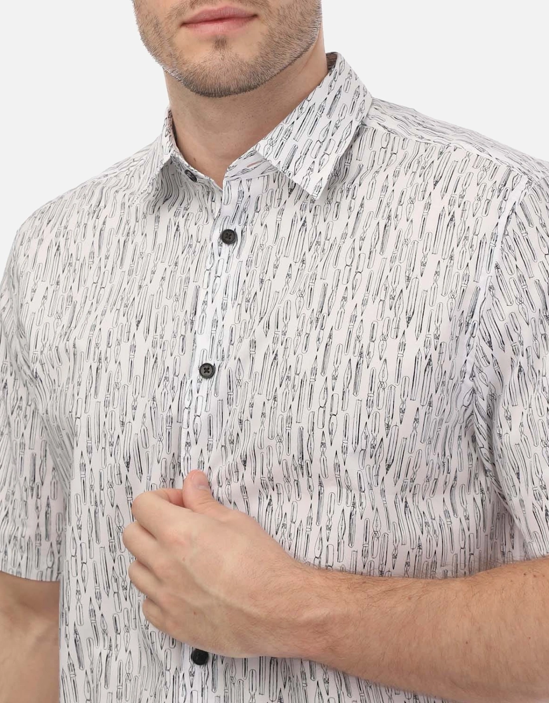 Rieti Novelty Pen Print Shirt