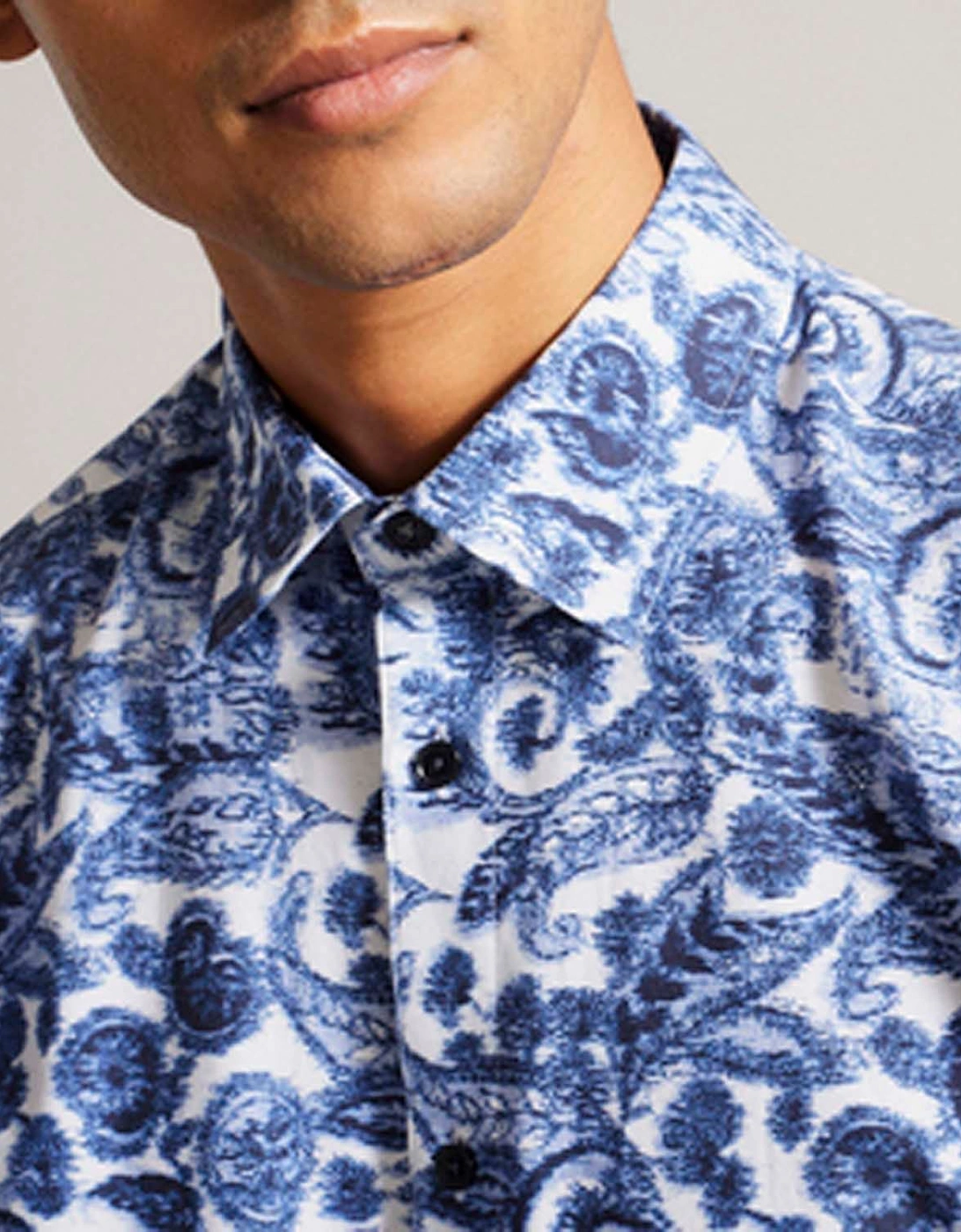 Uldale Long Sleeve Paisley Shirt