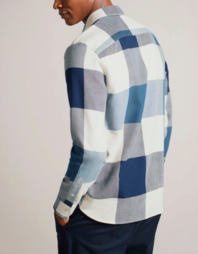 Neetly Long Sleeve Scale Check Shirt