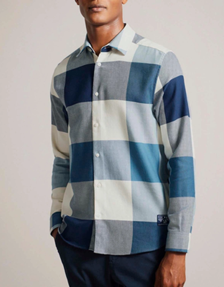 Neetly Long Sleeve Scale Check Shirt