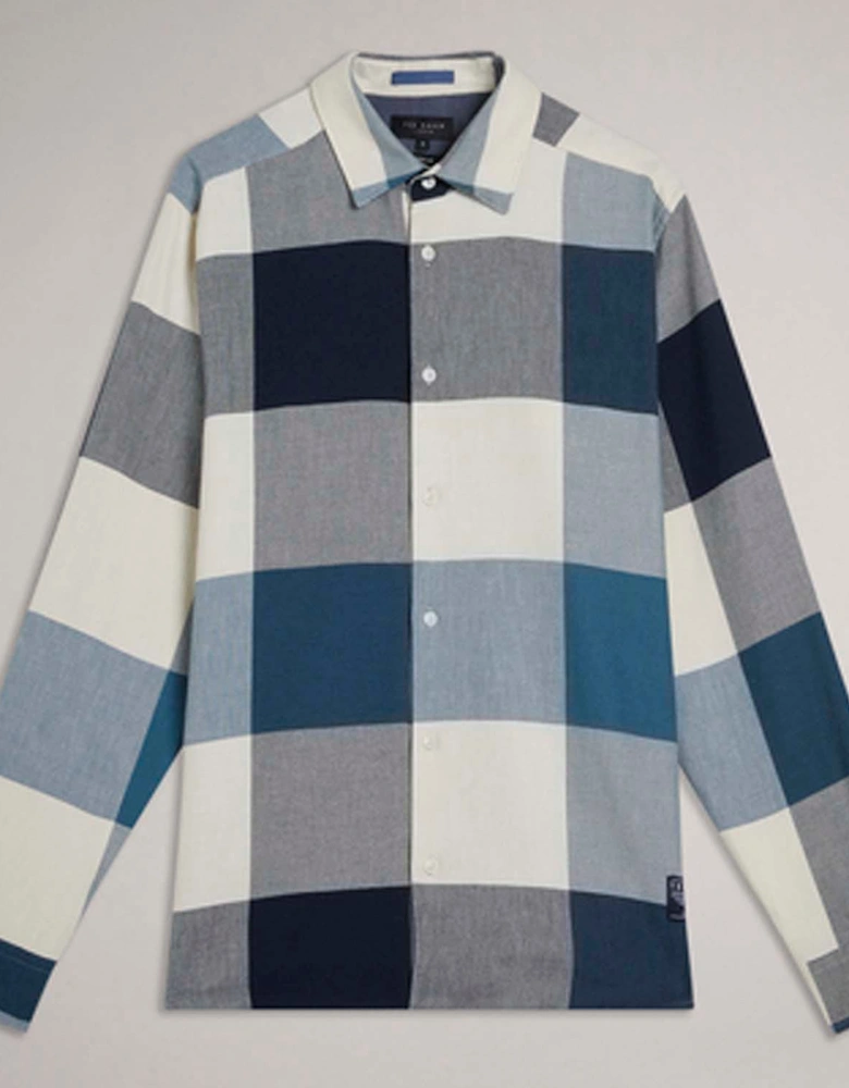 Neetly Long Sleeve Scale Check Shirt