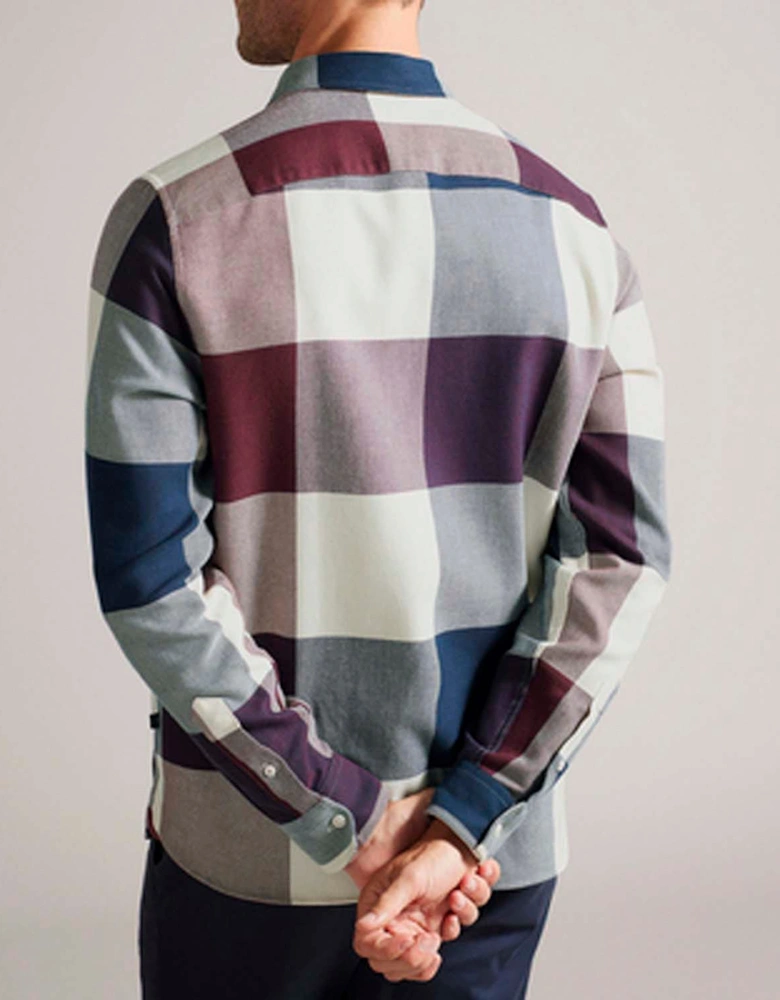 Neetly Long Sleeve Scale Check Shirt