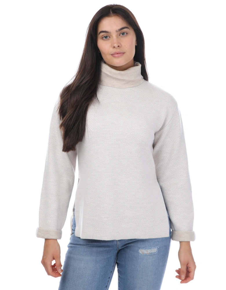 Lidyaa Relaxed Fit Funnel Neck Jumper