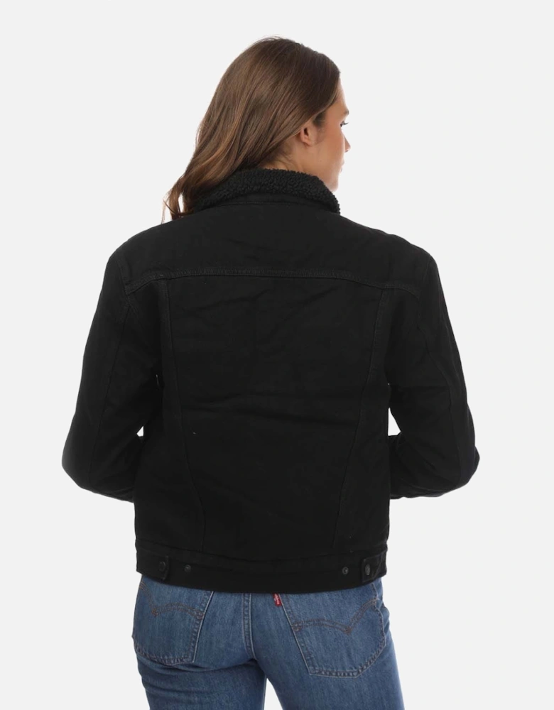 Womens Ex-Boyfriend Sherpa Trucker Jacket