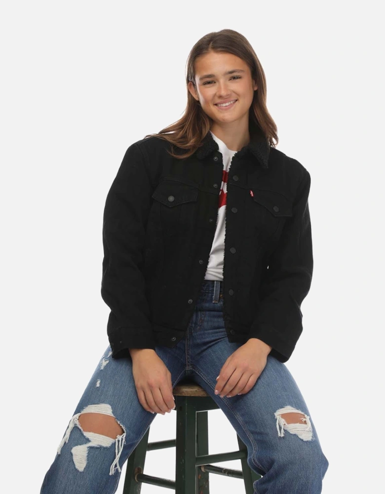 Womens Ex-Boyfriend Sherpa Trucker Jacket