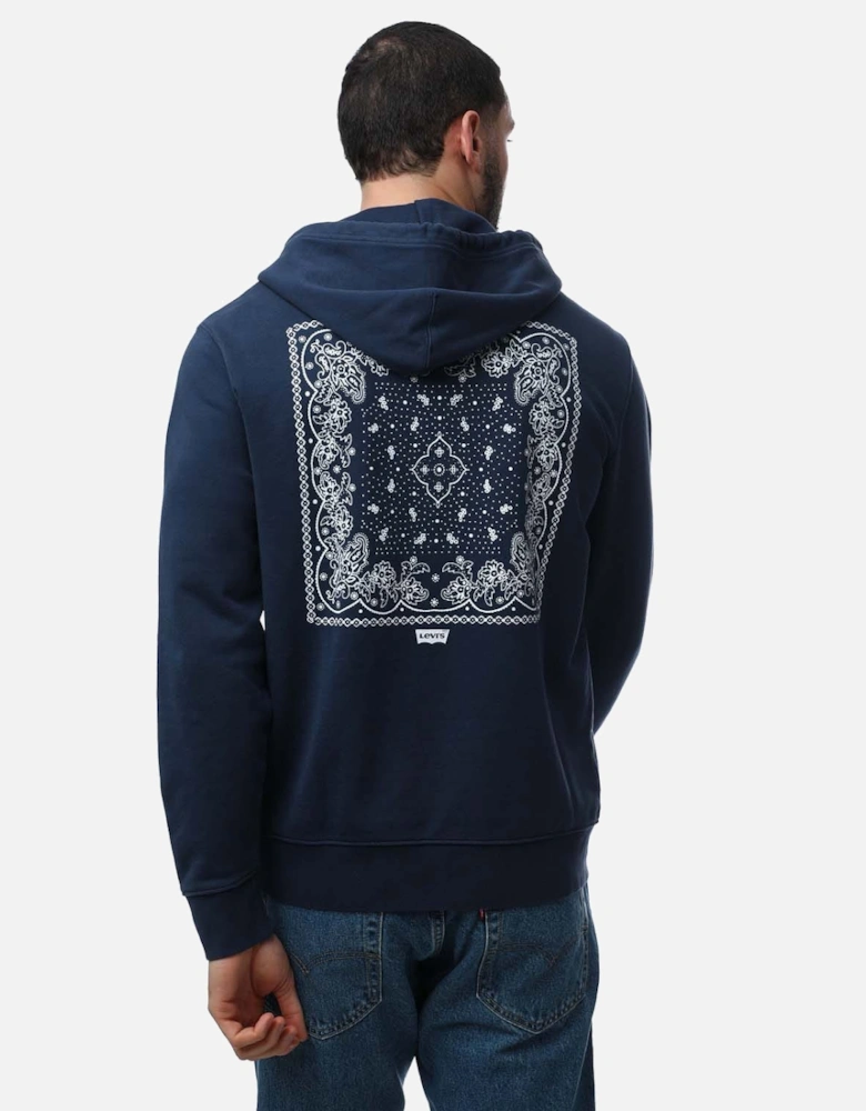 Mens Standard Graphic Bandana Hoodie