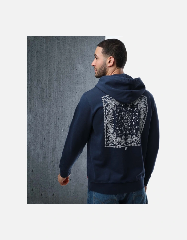 Mens Standard Graphic Bandana Hoodie