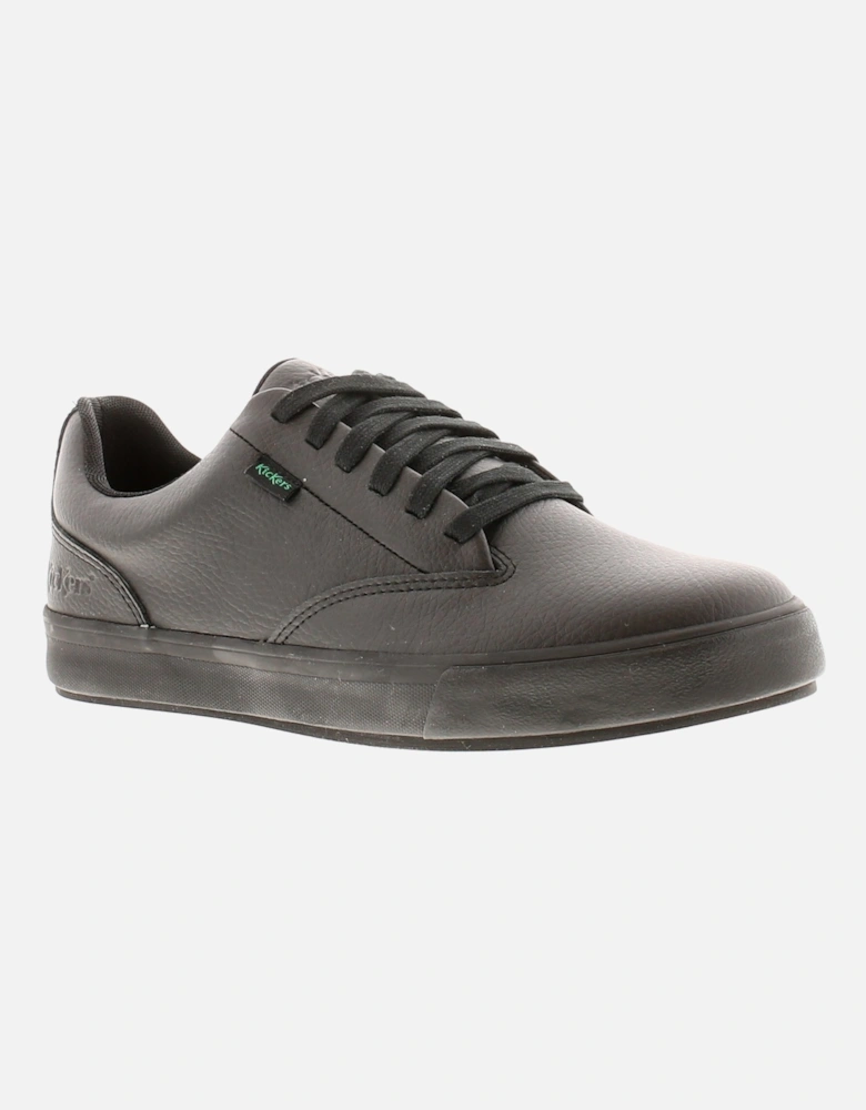 Mens Shoes Tovni Tumble Leather Lace Up black leather UK Size