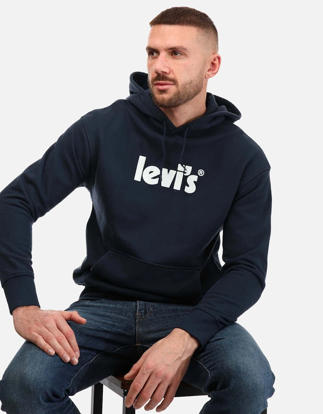 Mens Relaxed Graphic Hoody