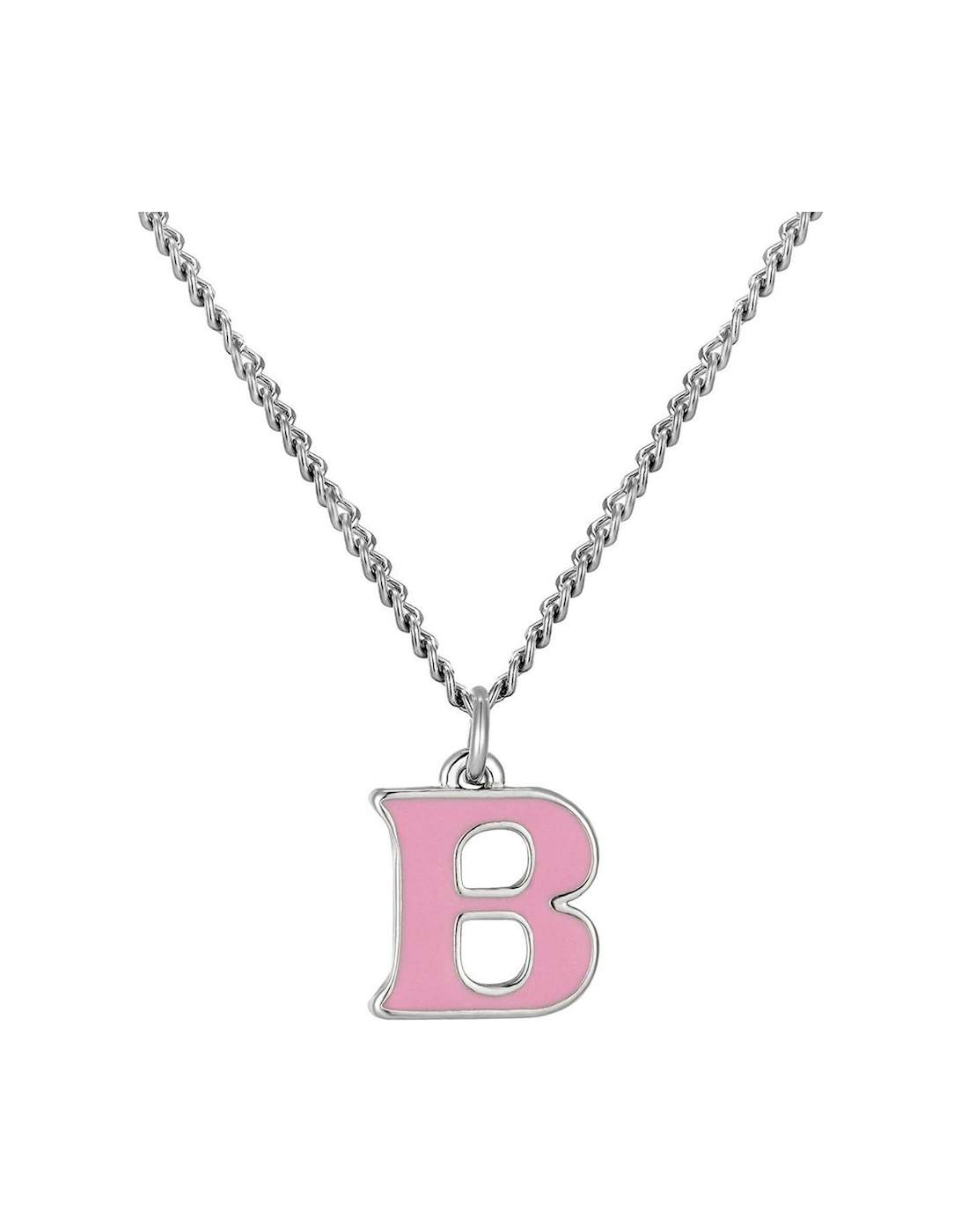 Sterling Silver Enamel alphabet Charm with Chain - Lilac, 4 of 3