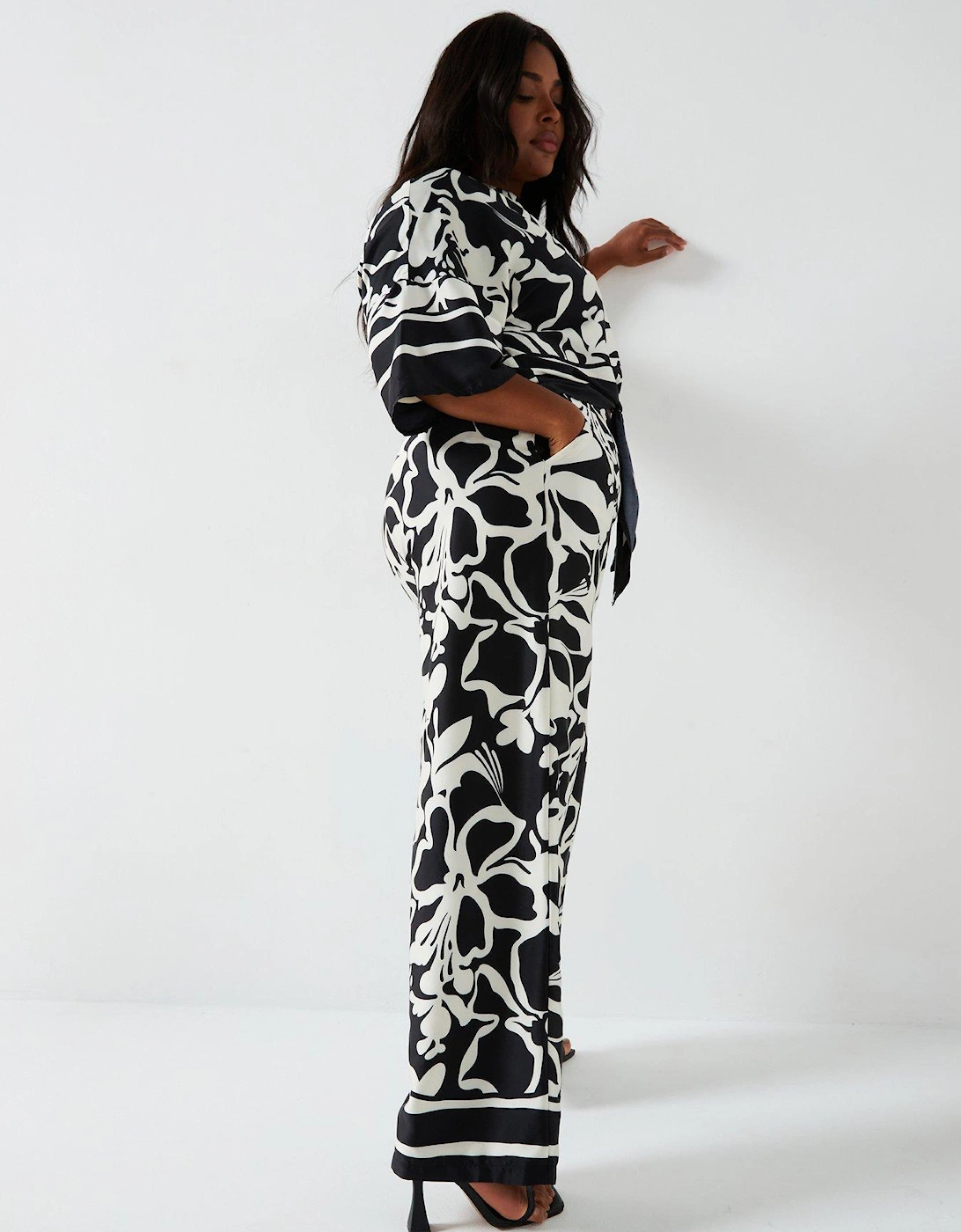 Black And White Abstract Printed Trousers, 7 of 6