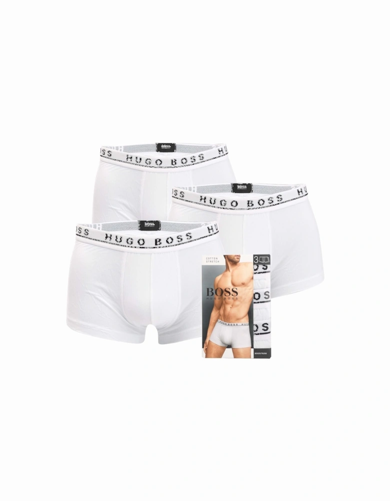 Mens 3 Pack Logo Waistband Trunks