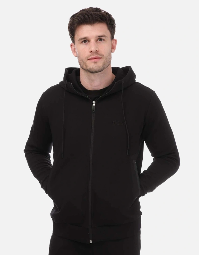 3D Moulded Logo Zip Up Hoodie