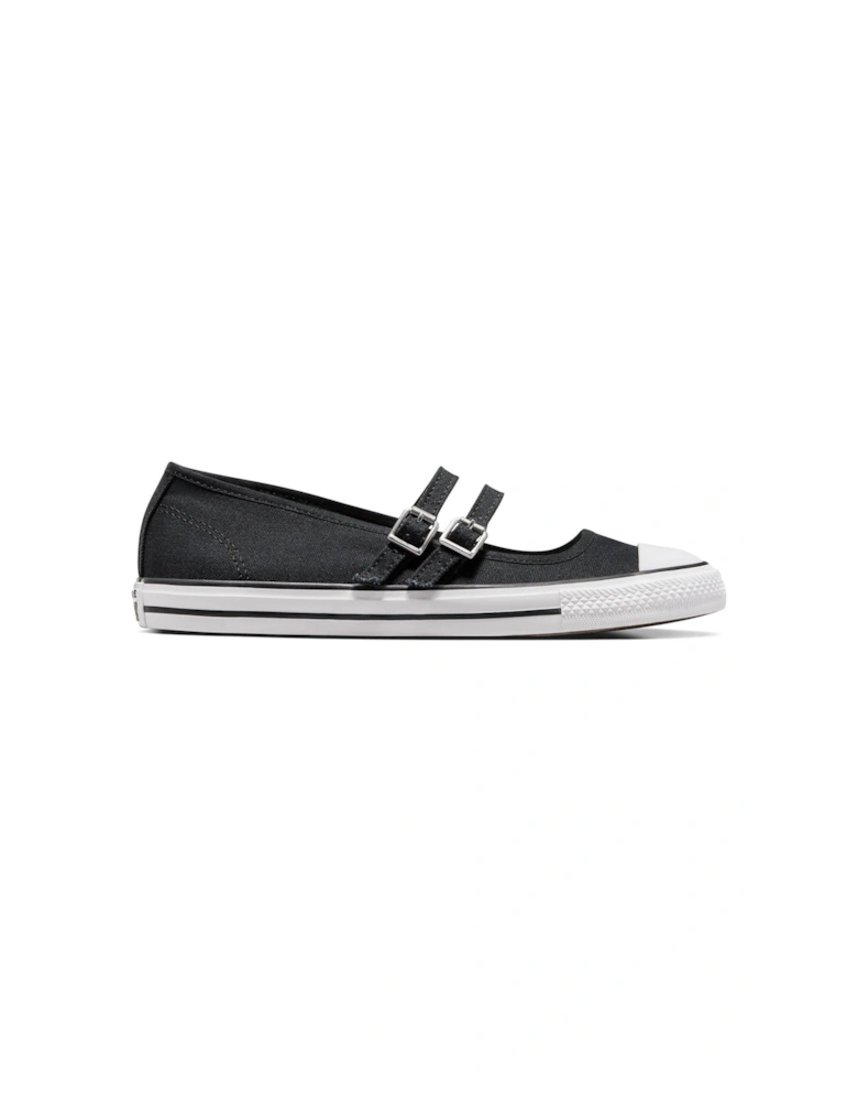 Womens Dainty Mary Jane - Black/White