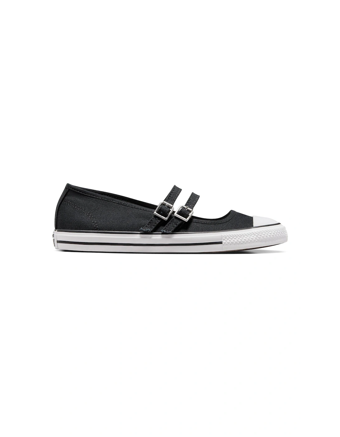 Womens Dainty Mary Jane - Black/White, 8 of 7