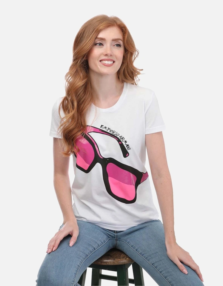 Glasses Print T-Shirt