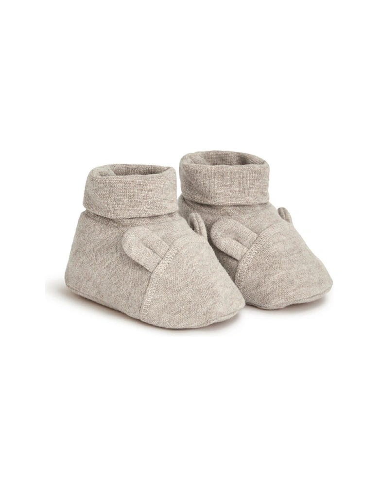 Baby Unisex Bear Booties - Beige